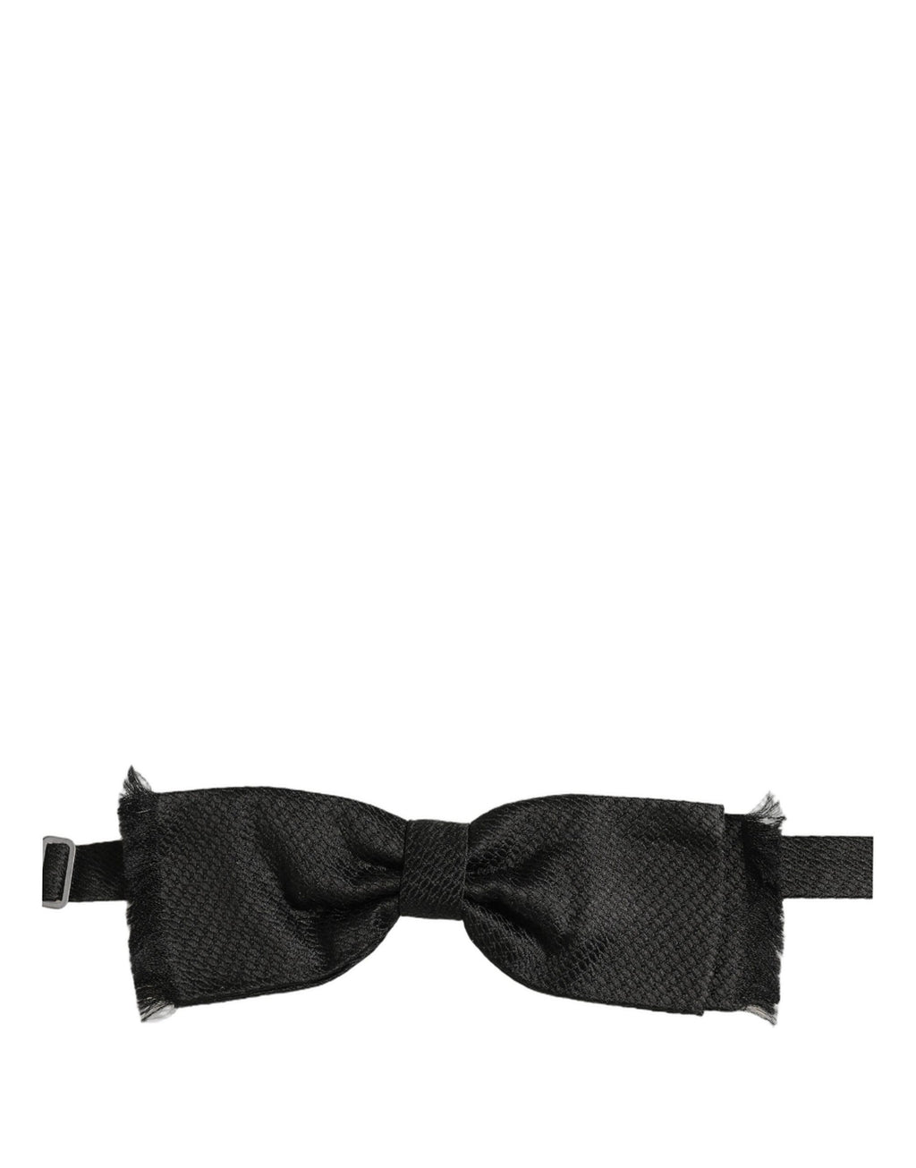 Dolce & Gabbana Men Black 100% SIlk Adjustable Neck Papillon Bow Tie
