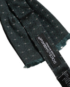 Dolce & Gabbana Men Green Patterned Adjustable Neck Papillon Bow Tie