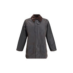 Barbour Black Cotton Full-Length Jacket