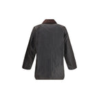 Barbour Black Cotton Full-Length Jacket