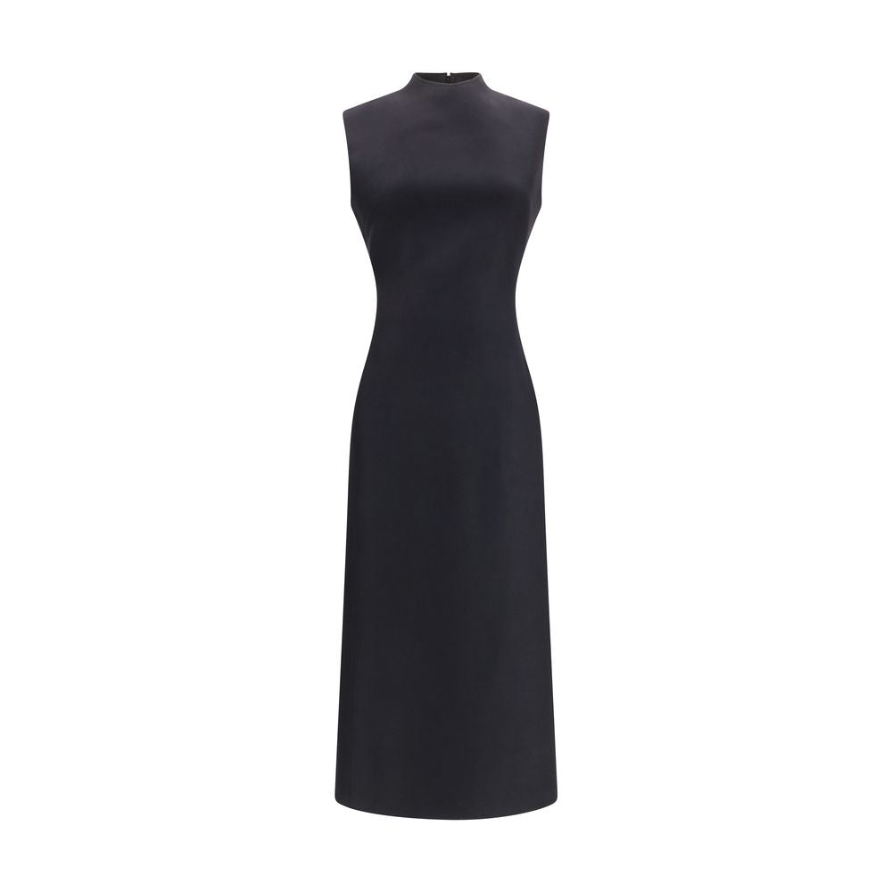 Maison Margiela Black Wool Oves Aries Casual Dress Maison Margiela