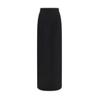 Maison Margiela Black Wool Oves Aries Long Skirt Maison Margiela