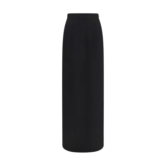 Maison Margiela Black Wool Oves Aries Long Skirt Maison Margiela