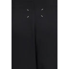 Maison Margiela Black Wool Oves Aries Long Skirt Maison Margiela