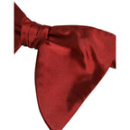 Dolce & Gabbana Men Red 100% Silk Adjustable Neck Papillon Bow Tie