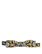 Dolce & Gabbana Multicolor Damask Style Adjustable Neck Papillon Bow Tie