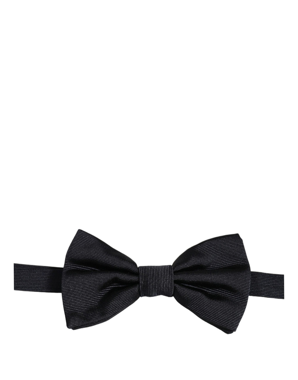 Dolce & Gabbana Men Black 100% Silk Adjustable Neck Papillon Bow Tie