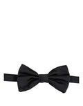 Dolce & Gabbana Men Black 100% Silk Adjustable Neck Papillon Bow Tie