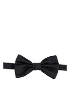 Dolce & Gabbana Men Black 100% Silk Adjustable Neck Papillon Bow Tie