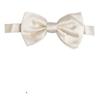 Dolce & Gabbana Men White 100% Silk Adjustable Neck Papillon Bow Tie