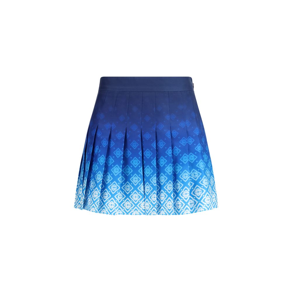 Casablanca Blue Silk Mini Skirt Casablanca