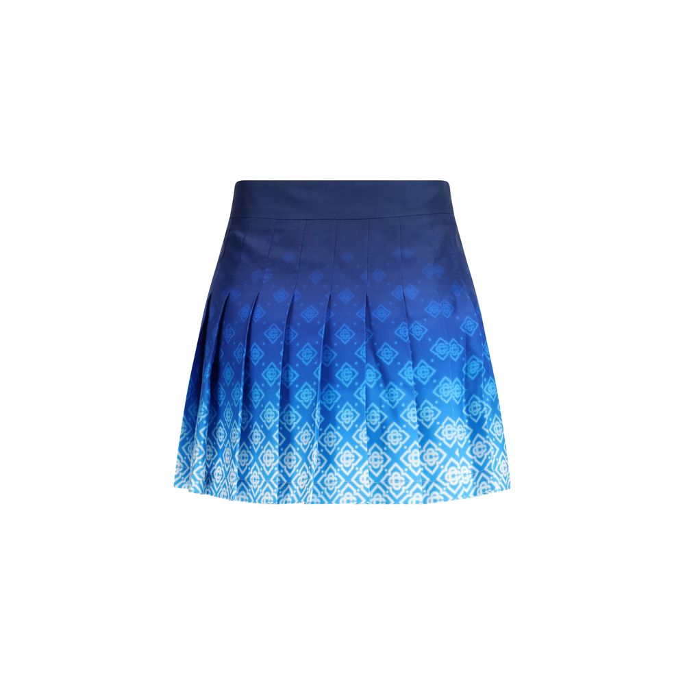 Casablanca Blue Silk Mini Skirt Casablanca