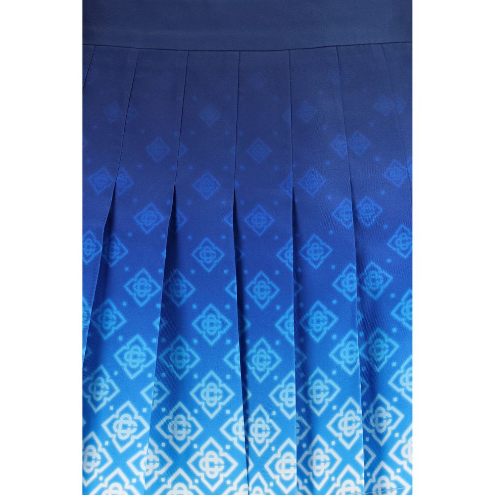Casablanca Blue Silk Mini Skirt Casablanca