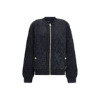 Balmain Black Viscose Bomber