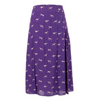 Trussardi Jeans Purple Viscose Women Skirt