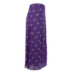 Trussardi Jeans Purple Viscose Women Skirt