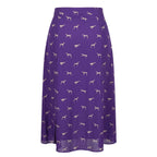 Trussardi Jeans Purple Viscose Women Skirt