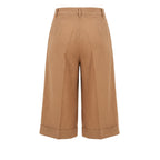 Trussardi Jeans Beige Viscose Women Shorts