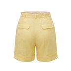 Trussardi Jeans Yellow Flax Women Shorts