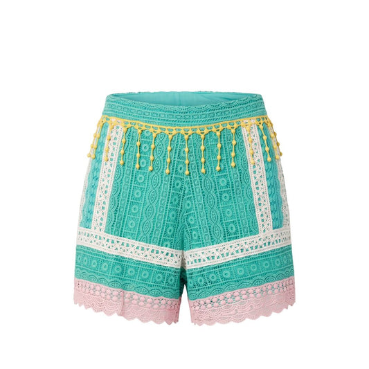 Trussardi Jeans Green Cotton Women Shorts
