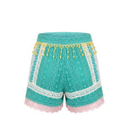Trussardi Jeans Green Cotton Women Shorts