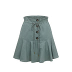 Trussardi Jeans Green Cotton Women Skirt