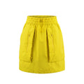 Trussardi Jeans Yellow Polyamide Women Skirt