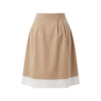Trussardi Jeans Beige Cotton Women Skirt
