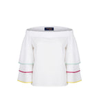 Trussardi Jeans White Cotton Women Shirt