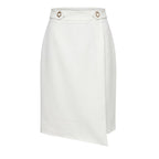 Trussardi Jeans White Polyester Women Skirt