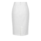 Trussardi Jeans White Polyester Women Skirt