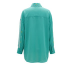 Trussardi Jeans Green Polyester Women Shirt