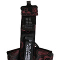 Dolce & Gabbana Burgundy Paisley Silk Adjustable Neck Papillon Bow Tie