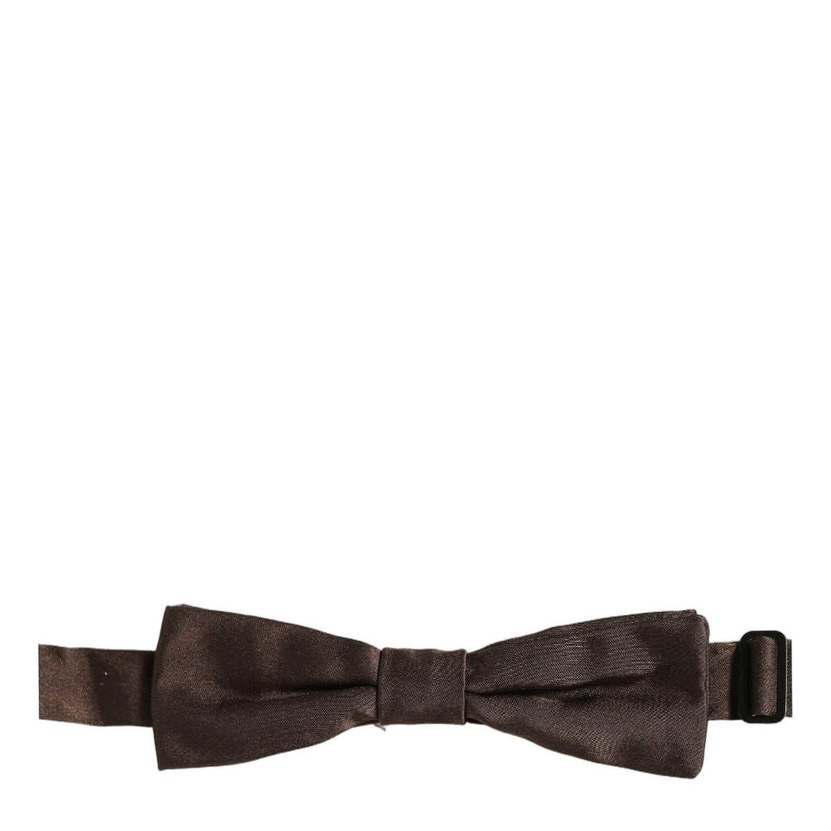 Dolce & Gabbana Men Brown 100% Silk Adjustable Neck Papillon Bow Tie