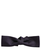 Dolce & Gabbana Men Violet 100% Silk Adjustable Neck Papillon Bow Tie