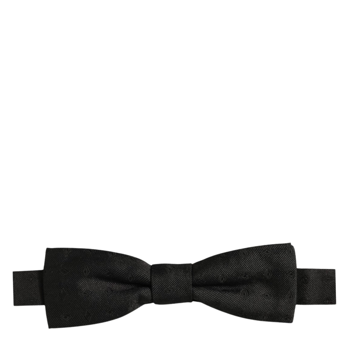 Dolce & Gabbana Men Black 100% Silk Adjustable Neck Papillon Bow Tie