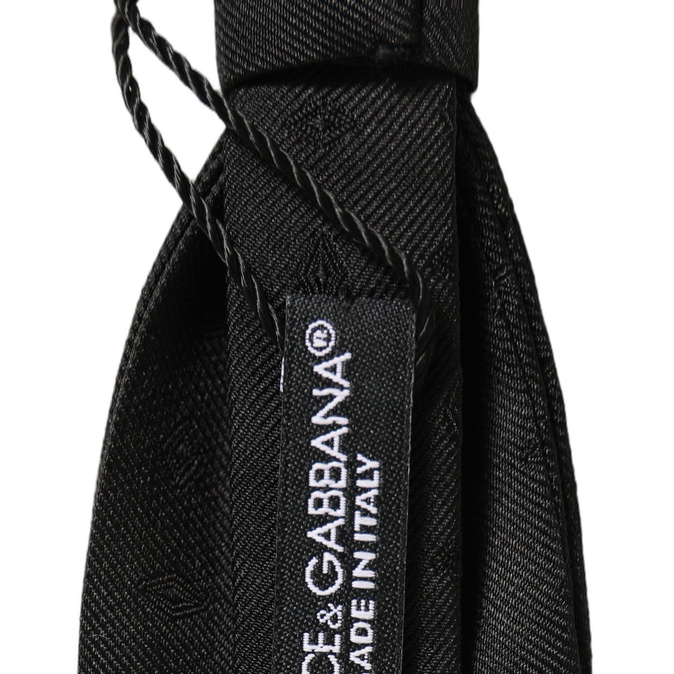 Dolce & Gabbana Men Black 100% Silk Adjustable Neck Papillon Bow Tie