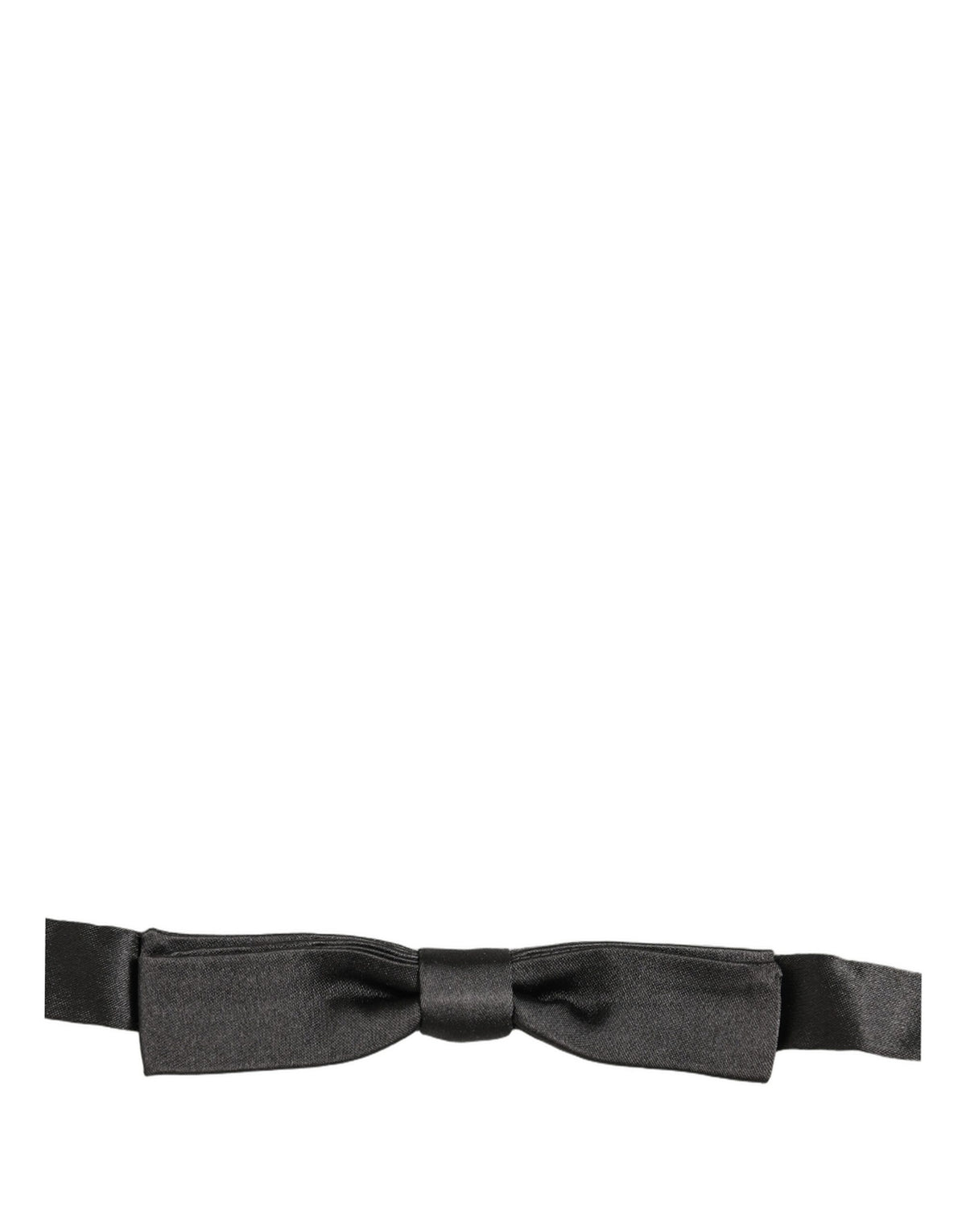 Dolce & Gabbana Men Black 100% Silk Adjustable Neck Papillon Bow Tie