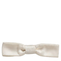 Dolce & Gabbana Men White 100% Silk Adjustable Neck Papillon Bow Tie