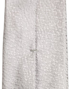 Dolce & Gabbana Men Gray 100% Silk Textured Adjustable Tied Necktie Tie