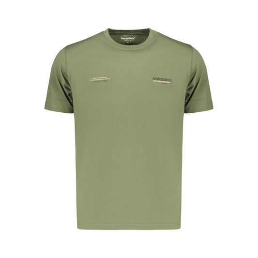 Refrigiwear Green Cotton Men's T-Shirt Refrigiwear