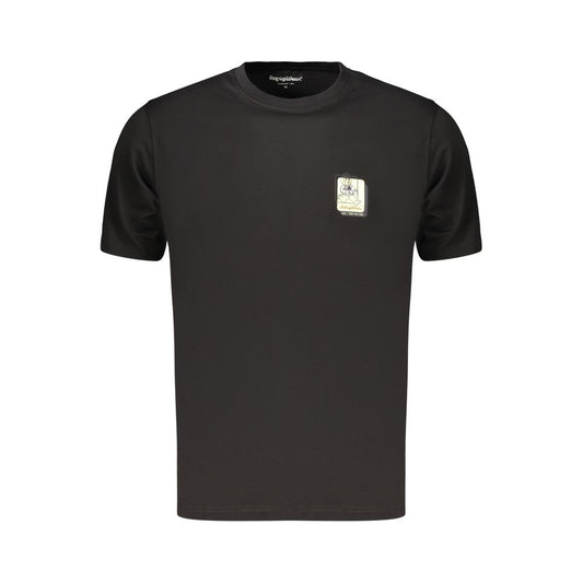 Refrigiwear Black Cotton Men's T-Shirt Refrigiwear