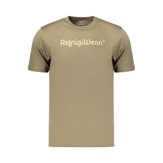 Refrigiwear Green Cotton Men's T-Shirt Refrigiwear