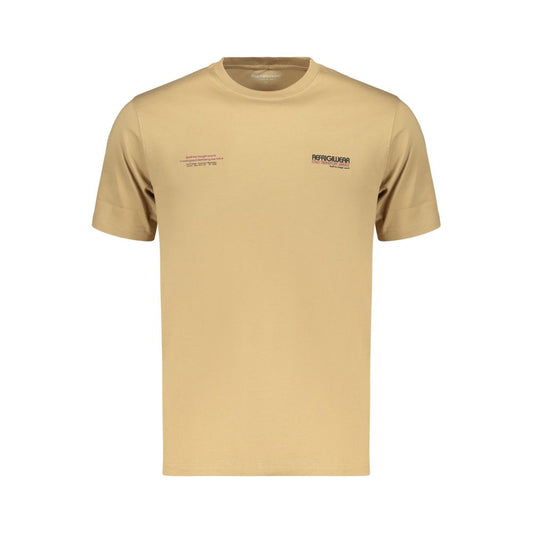 Refrigiwear Brown Cotton Men's T-Shirt Refrigiwear
