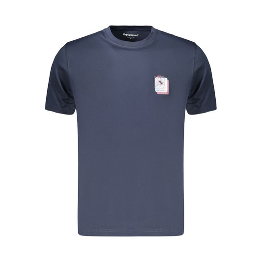 Refrigiwear Blue Cotton Men's T-Shirt Refrigiwear