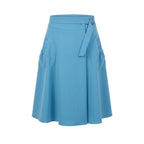 Trussardi Jeans Blue Polyester Women Skirt