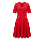 Trussardi Jeans Red Poliestere Women Dress