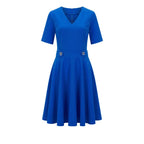 Trussardi Jeans Blue Poliestere Women Dress