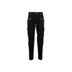 Balmain Black Cotton Cargo Pants