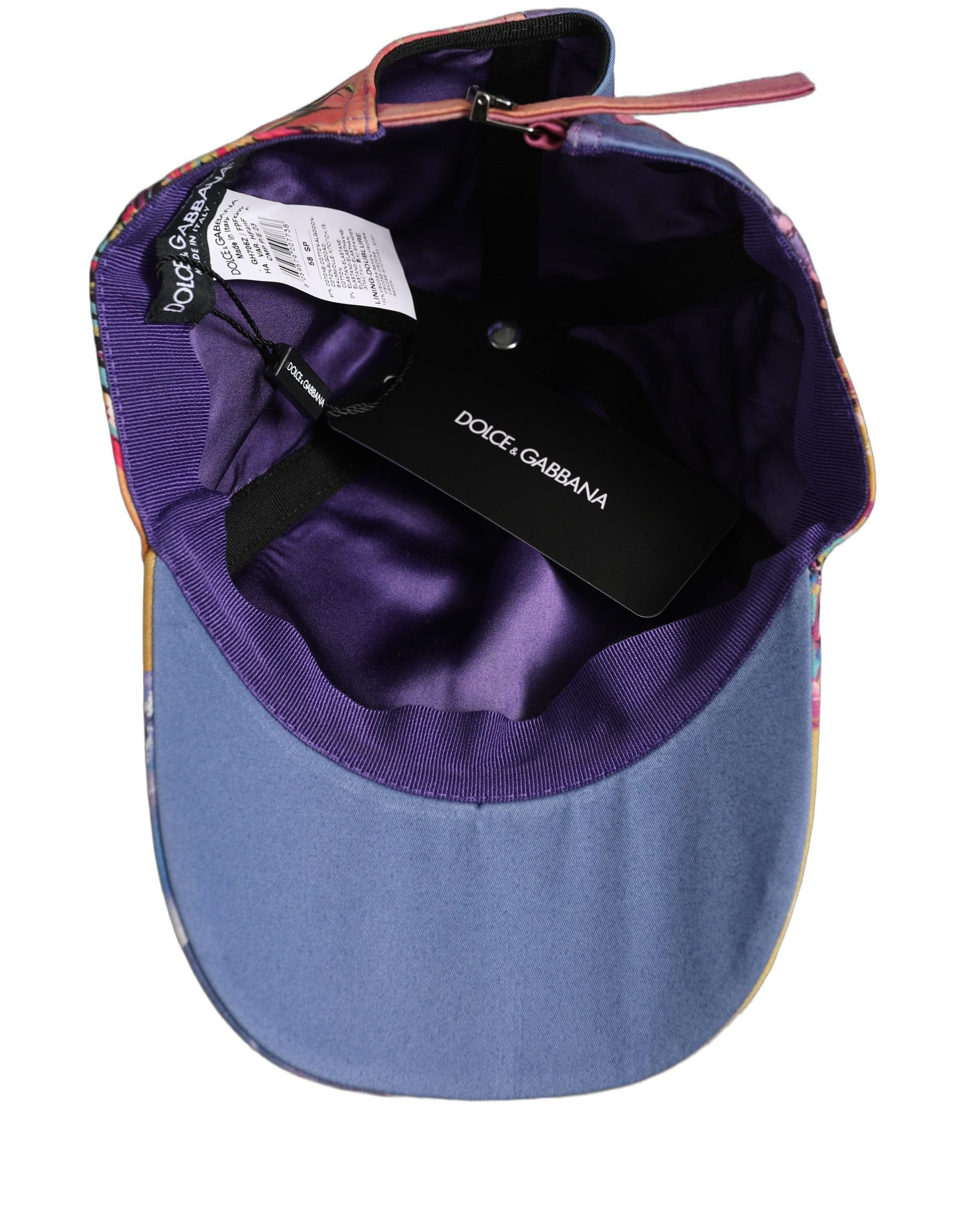 Dolce & Gabbana Multicolor Tropical Themed Baseball Capello Hat Dolce & Gabbana
